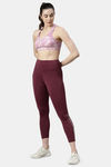 Enamor Medium Impact Sports Bra - Marble Mavve Print — thumbnail 4